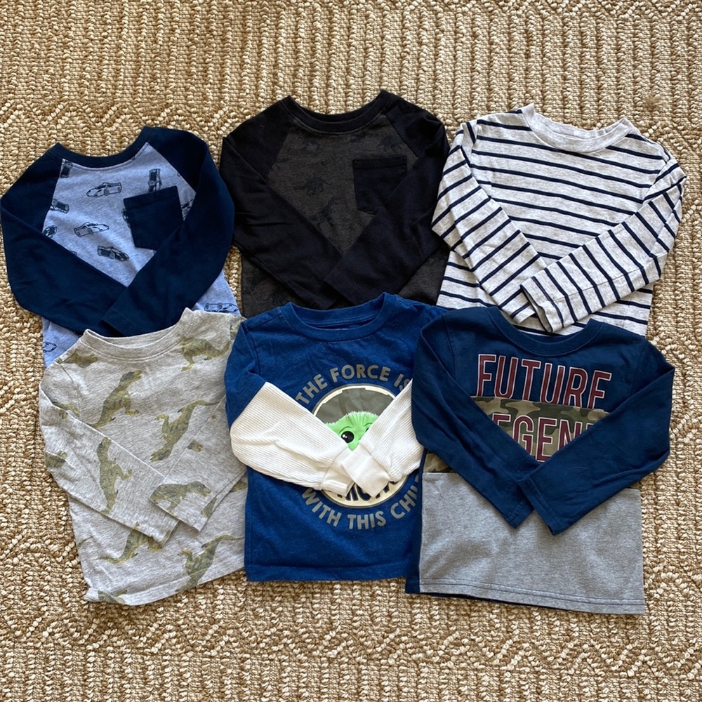 Bundle of 3T Boy Long Sleeve Tees
